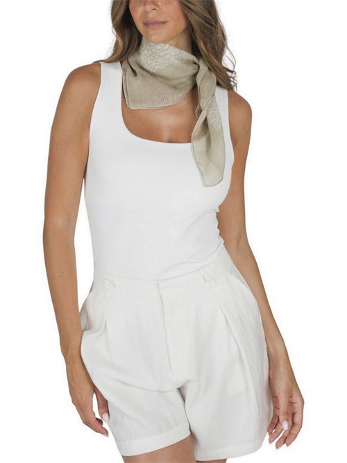 foulard donna bandana beige Gaynor Bongard | OLMOBEIGE